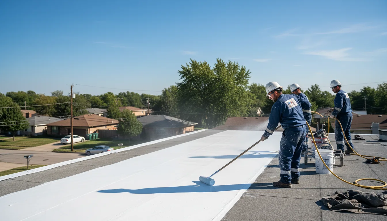 Commercial roof coating in West Union, IL near me